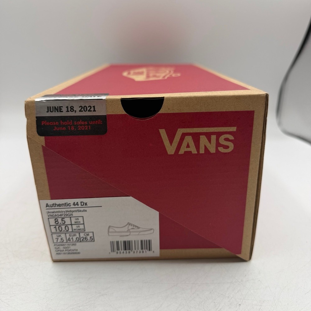 VANS Anaheim Factory Authentic 44 DX Needlepoint Skulls Shoes Mens 8.5 Womens 10 - Picture 11 of 11